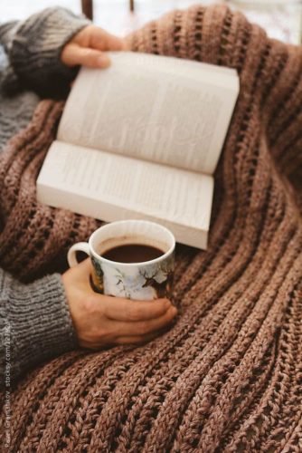 Tea, blanket and books ..