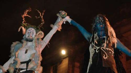 Neo pagan reimagining of the winter court - Edinburgh Samhuinn halloween 