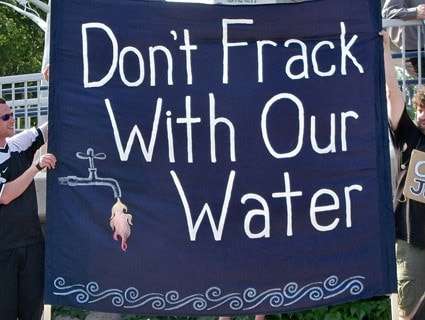 Dont frack our water 