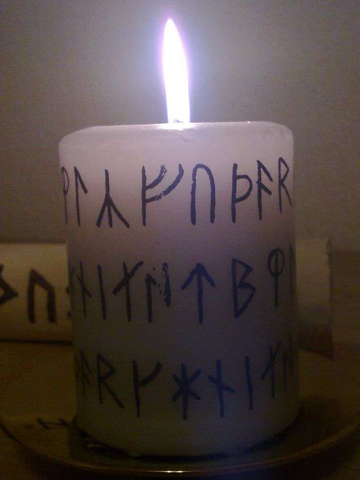 Home made Yule Candle