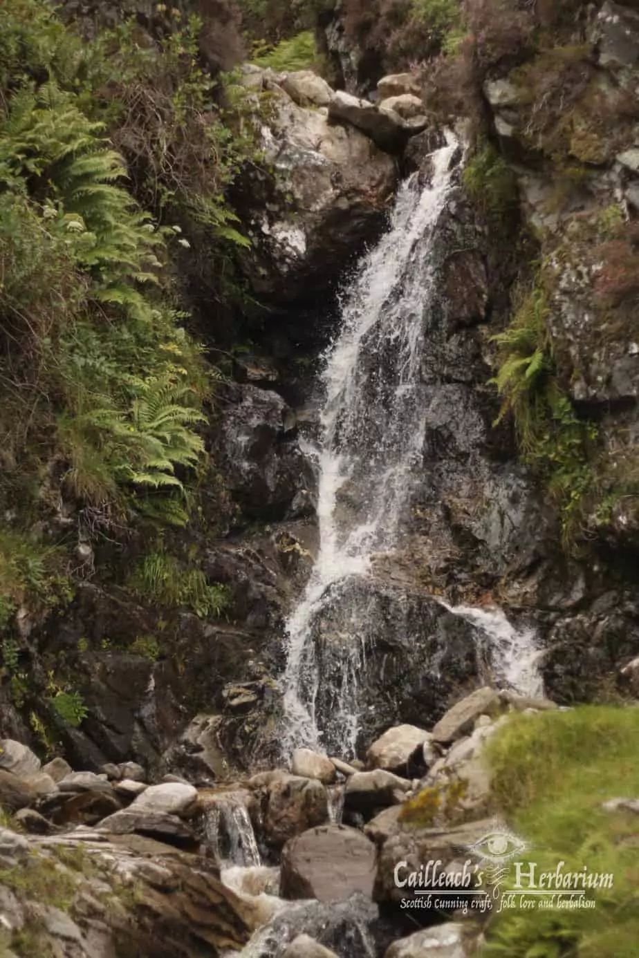 Waterfall on the way to glenn Cailleach and high na bodach