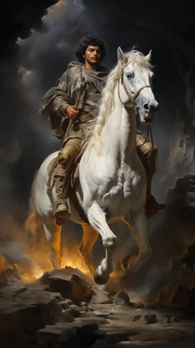 st Martin riding a white horse