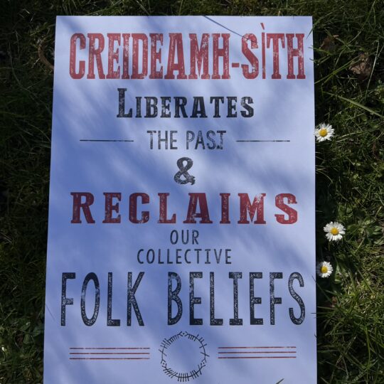 Creideamh-Sìth Liberates the past poster - for mill dust and dreaming Bread